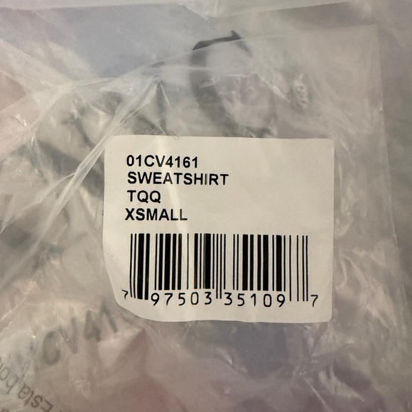 Blank NYC Cropped Tie Dye Pastel Hooded Drawstring Sweatshirt Size XS - Picture 8 of 8